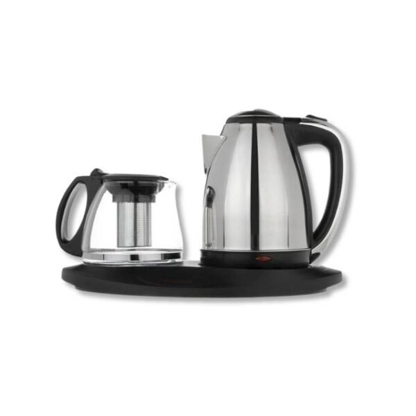 Silvercrest electric kettle 2-in-1 on power base for fast tea and coffee.