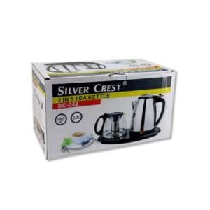 Silvercrest Electric Kettle – 2L with Glass Teapot for Coffee & Tea