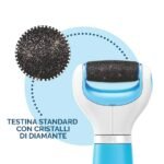 Scholl velvet smooth callus remover featuring diamond crystal heads for smooth skin.