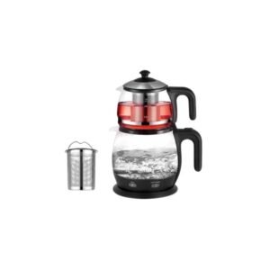 Sonifer SF-2089 Electric Kettle, 2 Glass Teapots 1.8/1.2L