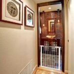 Sleek and unintrusive Cuggl safety gate design indoors.
