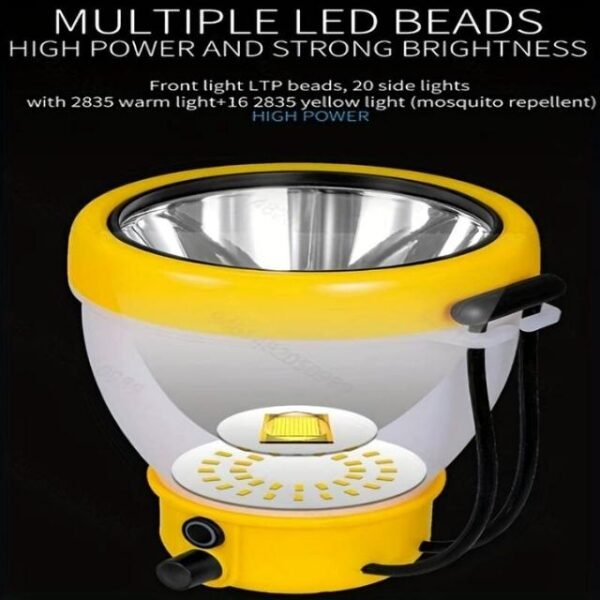 Camping lamp with powerful LEDs.