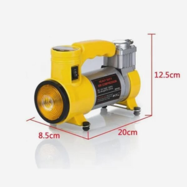 Pro Cyclone Air Compressor dimensions: 12.5 x 20 cm (L x W), stylishly portable.