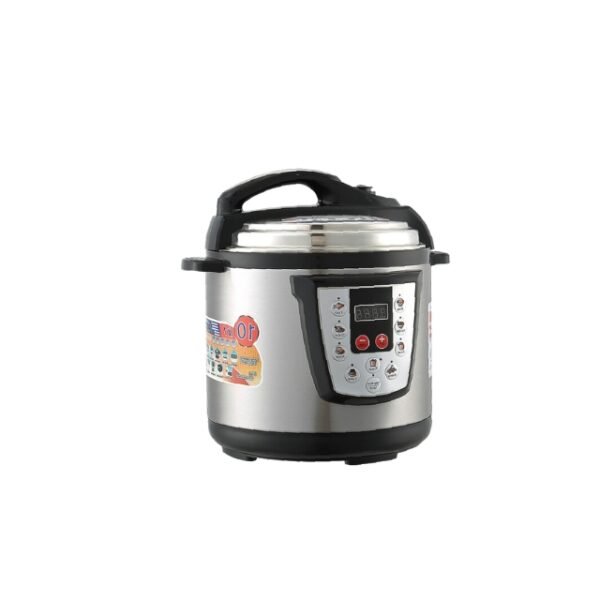 Elegant Silvercrest 10-in-1 Pressure Cooker on White Background.