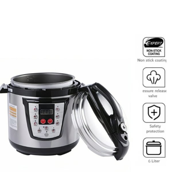 Modern Silvercrest Pressure Cooker with Non-Stick Coating.