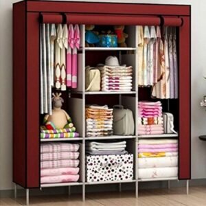 Storage Wardrobe 88130 with 3 Layers and 8 Shelves