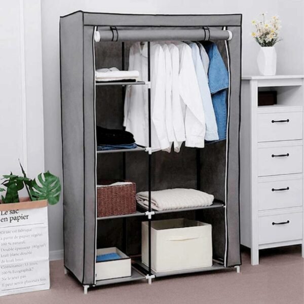 Modern Living: Dark Grey Storage Wardrobe 68110.