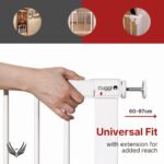 Step-by-step installation of Cuggl showcasing universal fit and added extension for convenience.