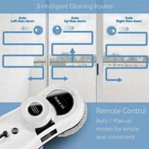 X5 Robot Window Cleaner, Rechargeable with Remote