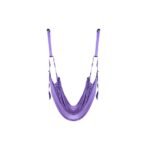 Purple Aerial Yoga Resistance Rope with door hooks.