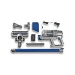 Easy assembly and disassembly – 22.2V Cleanmaxx Vacuum Cleaner with 3 nozzles, tube, and charging adapter.