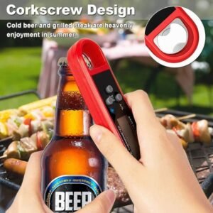 I-Regro Food Thermometer, Digital in Red