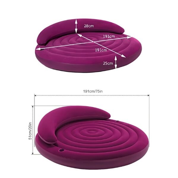 Full Dimensions: 191 x 53 cm Intex Inflatable Sofa Bed.