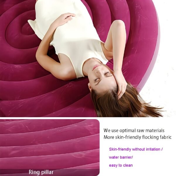 Dreamy Relaxation on Intex Inflatable Sofa Bed for Indoor/Outdoor Use.