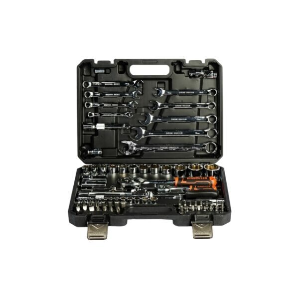 Quality Unveiled: KingQueen 82-Piece Tool Set with Rust-Resistant Materials.