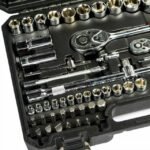 Detailed Insight: Closely View KingQueen 82-Piece Tool Set, Revealing Various Parts.