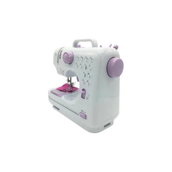 Electric Mini Sewing Machine with foot pedal for all fabric types.