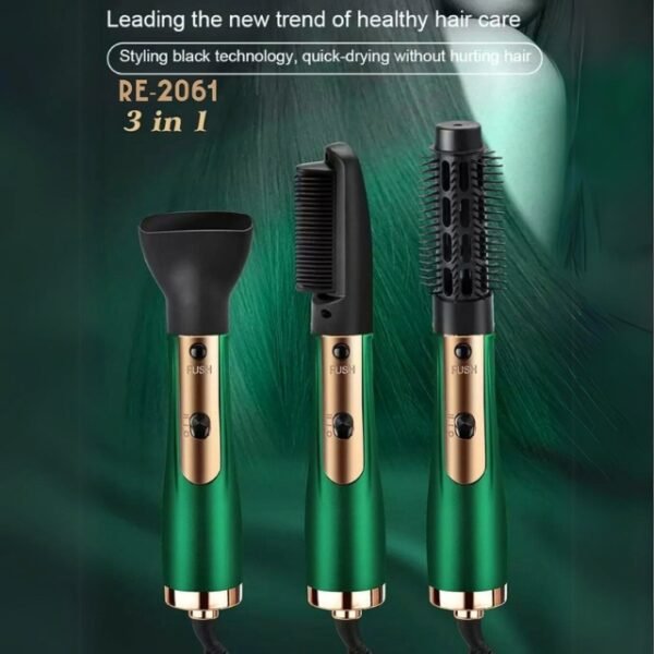 Remington hot air brush 3-in-1 with quick-dry technology and 1200W power.