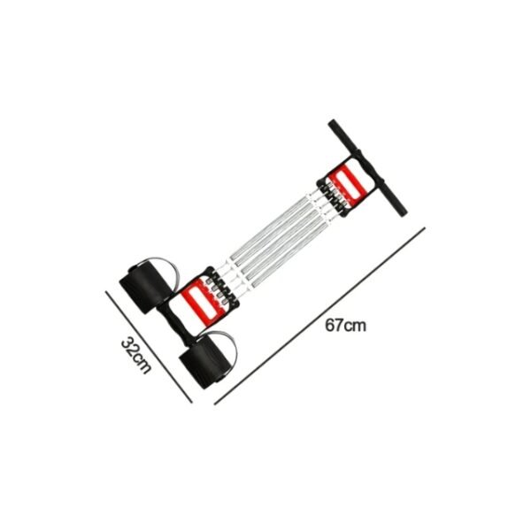 Compact dimensions of Spring Chest Expander - 67 x 32 cm (L x W).