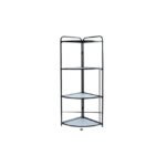 4-tier kitchen corner shelf made of carbon steel.