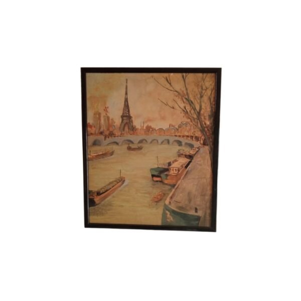 Painting displayed on white background with a black border.