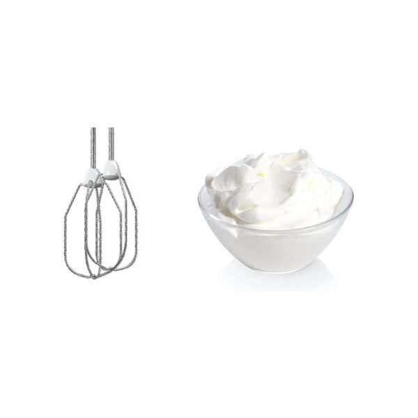 Whisk attachment for Bosch hand mixer, ideal for effortless cream whipping.