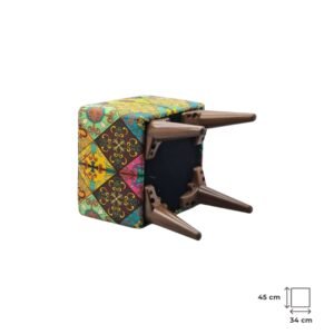 Classic Patterned Stool, Turkish Designs for Home Décor