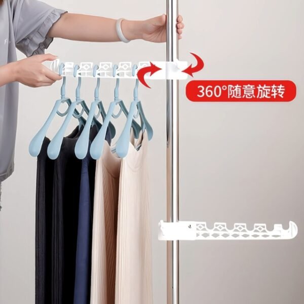 360-Degree Rotating Clothes Rack