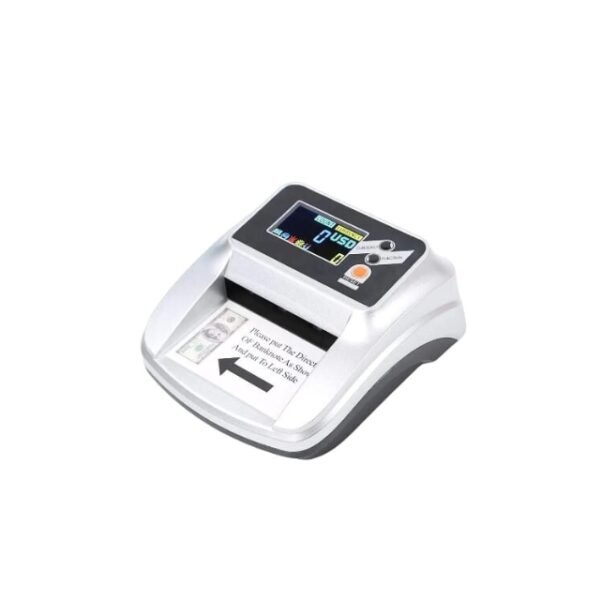 Compact counterfeit money detector with advanced 5 Analysis.