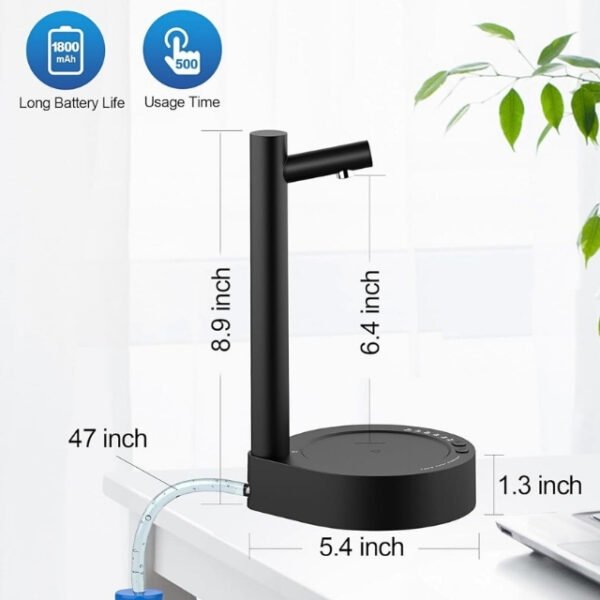 Long-lasting, fast-charging Desktop Water Dispenser with auto shut-off.