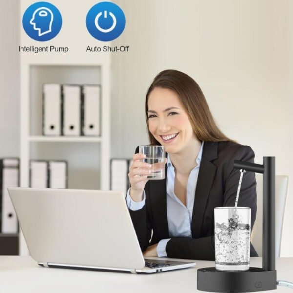 Auto shut-off Countertop Desktop Water Dispenser with 7 levels for precision.