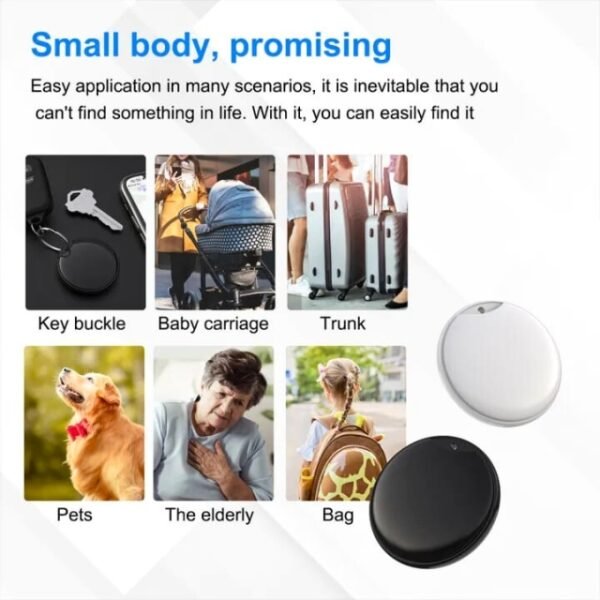 GPS Locator Tag for key buckle anti-theft security.