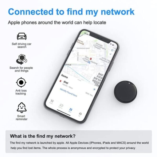 Live tracking on Google Maps with anti-theft GPS Locator Tag.