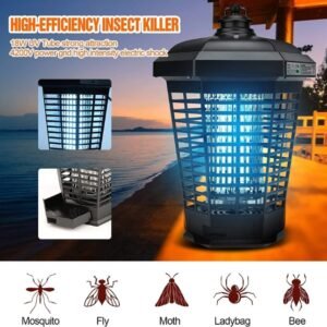 Insectaway Mosquito Killer Lamp, 360° Bug Zapper – Waterproof