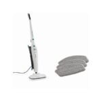 Leifheit CleanTenso Steam Cleaner on White Background.
