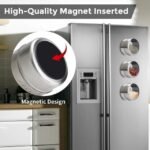 Convenient Spice Storage: 12 Magnetic Holders on Fridge.