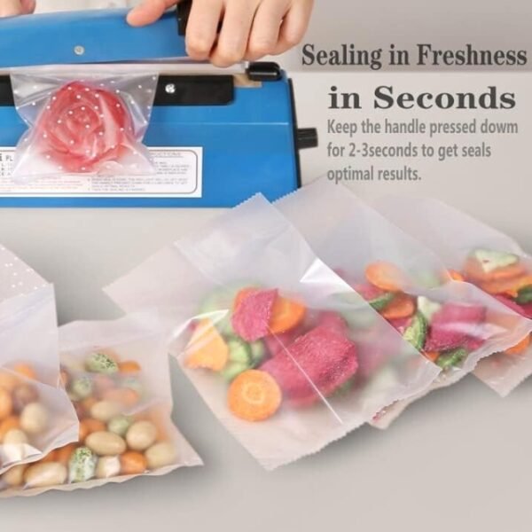 Sweet Freshness Sealed - Impulse sealer in use.