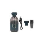 Portable Mini Vacuum Cleaner – USB Charging, Brush Head, and Nozzle.