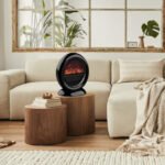 Black and stylish living room heater - Switch-On.