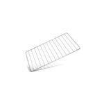 LFGB chrome plated wire rack accessory on white background.