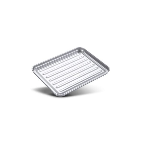 Aluminum coated bake tray, a convenient addition to Turbowave oven.