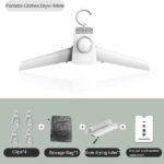 Convenient Portable Dryer with 4 Clips and Shoe Tube