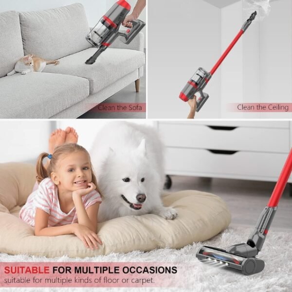 VCM Cordless Vacuum - Your versatile cleaning companion for sofa, ceiling, mattresses, and carpets.