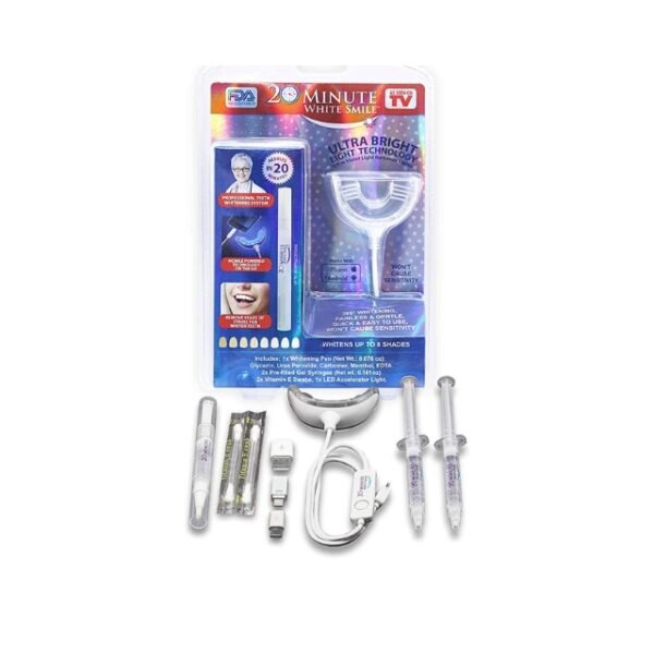 20-Minute White Smile Kit with 88 Lumens LED Accelerator Light.