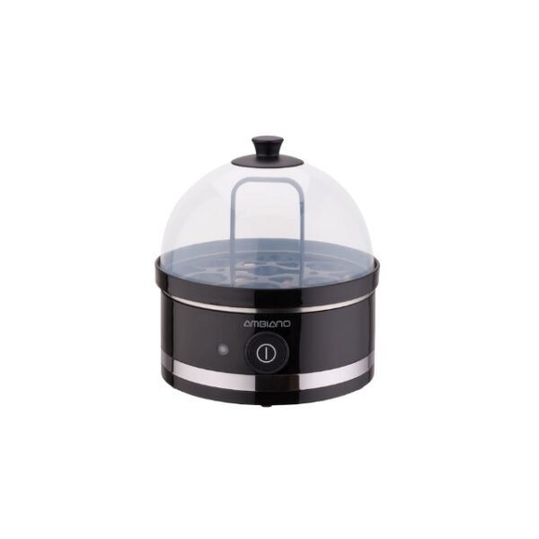 Black Ambiano egg cooker, 400W, ensures perfectly baked eggs for a nutritious breakfast.