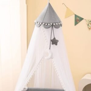 Baby Mosquito Net with Stand, Breathable Fabric for Bed