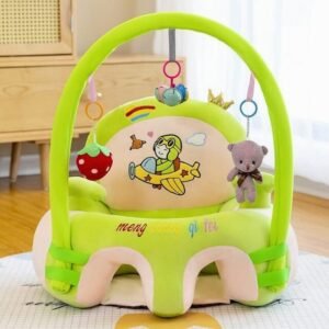 Baby Sitting Chair with Soft Cotton Backrest and Animal Shapes