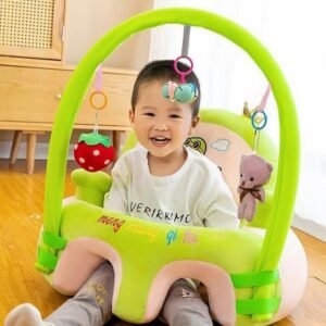 Baby Sitting Chair with Soft Cotton Backrest and Animal Shapes