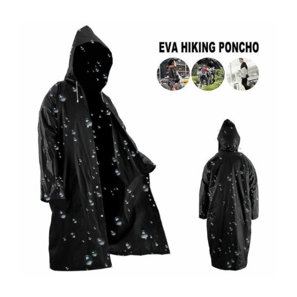 Outdoor Poncho – Eva Waterproof Raincoat for Hiking and Camping.