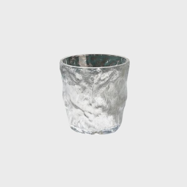 Glass cup on clean background – quality glass, 260ml capacity.